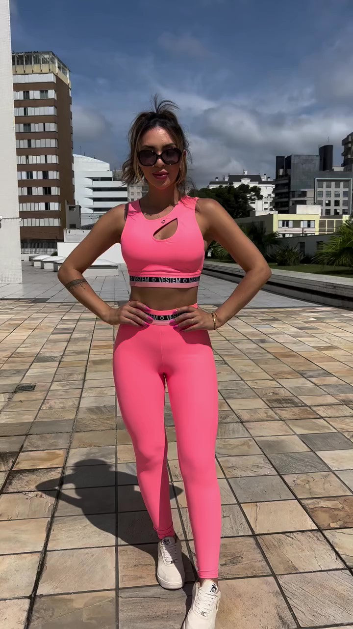 Conjunto fitness Pink Energy